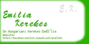 emilia kerekes business card